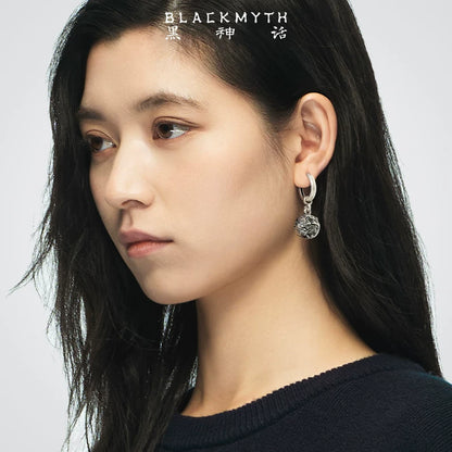 Official Black Myth: Wukong Da Xi Silver-Tone Drop Earrings with 925 Sterling Silver Posts
