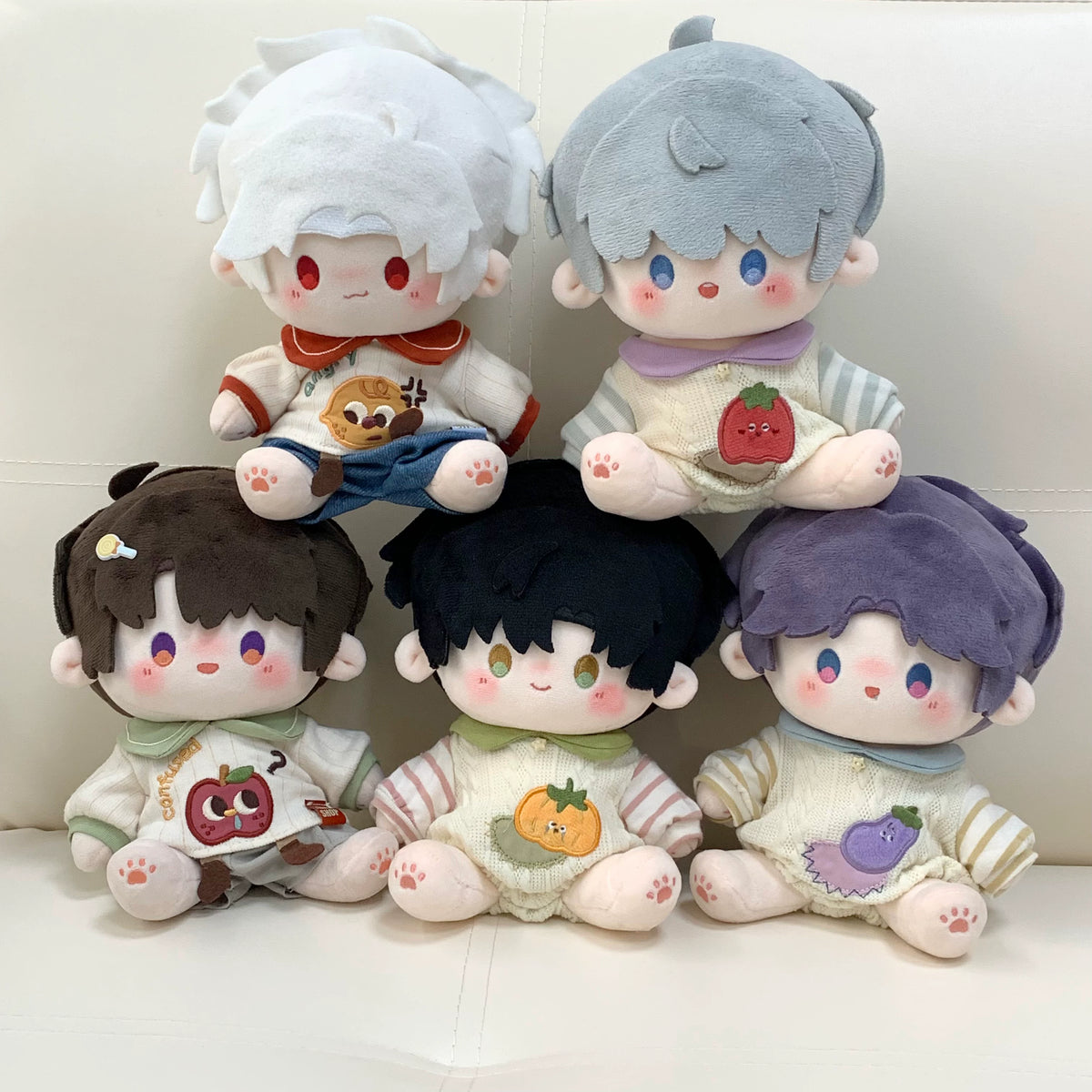 Love and Deepspace Fan-Made 7.87 in Skeleton Plush Dolls