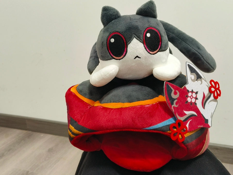 Genshin Impact Fan-Made Sparkle Cat Cake Plush