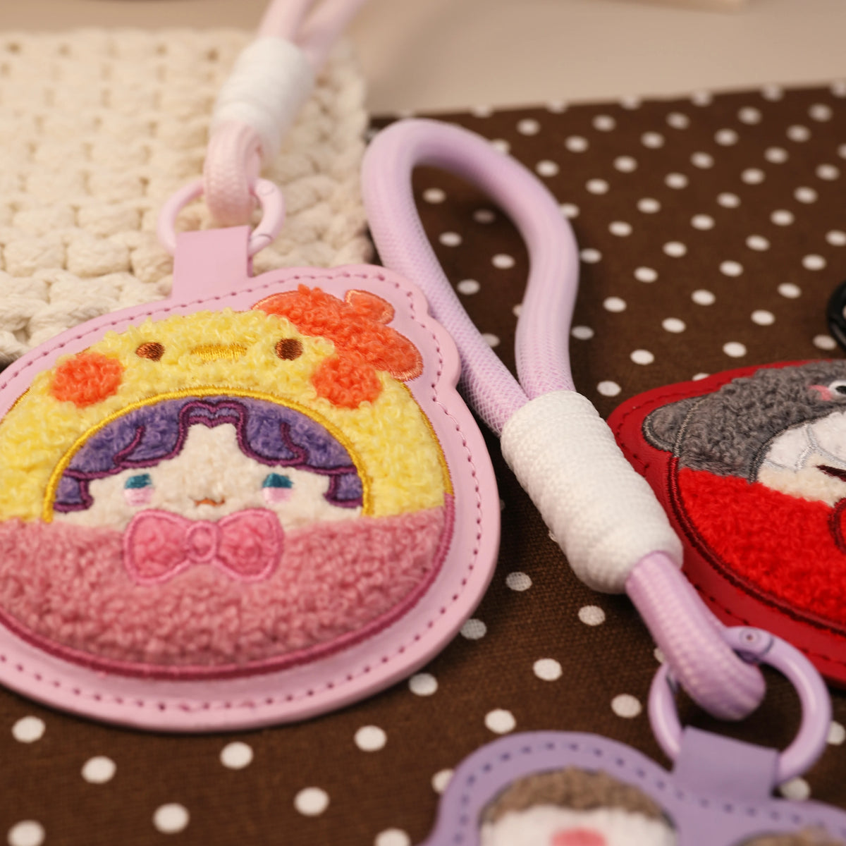Love and Deepspace Fan-Made PU Leather Embroidered Charms