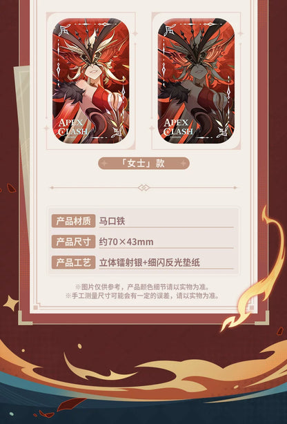 【原神官方】鏖战之巅系列徽章立牌 雷电将军 多托雷 阿蕾奇诺