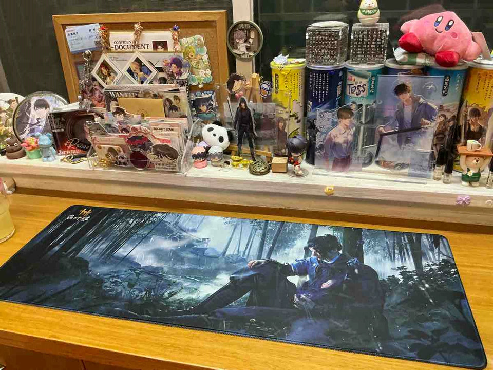 Official Where Winds Meet Black Gold or Bamboo Desk Mat
