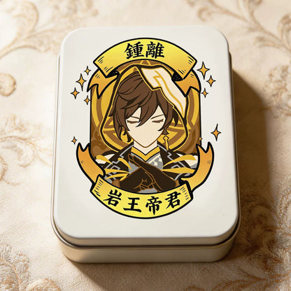 Genshin Impact Fan-Made Character Metal Storage Tin Collection