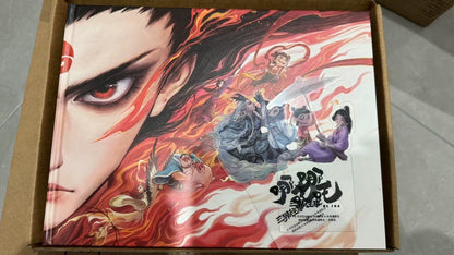 Ne Zha art book set art book inside open shipping box