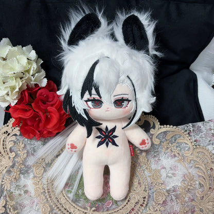 Genshin Impact Fan-Made Arlecchino 20 cm Cotton Plush Doll with Skeleton