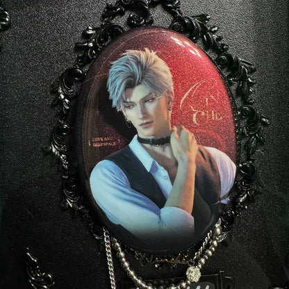Official Love and Deepspace Meow Tour Oval Chain Badge