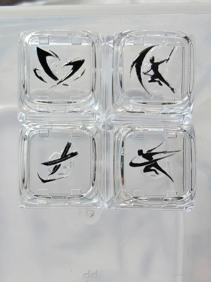 Where Winds Meet Fan-Made 11-Style Transparent PC Keycaps