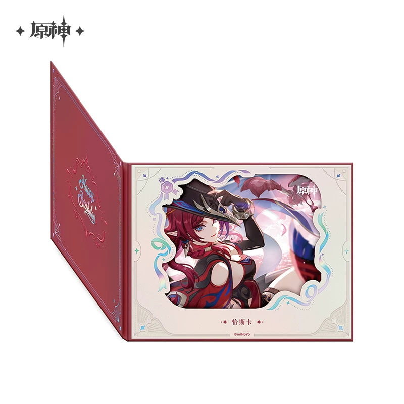 Official Genshin Impact Fated Day Character Fold-Out Window Shikishi