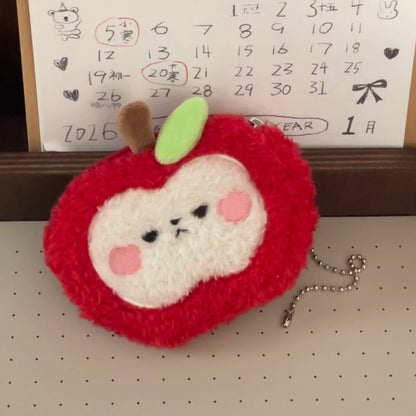 Love and Deepspace Character Earbud Coin Pouch red apple shape