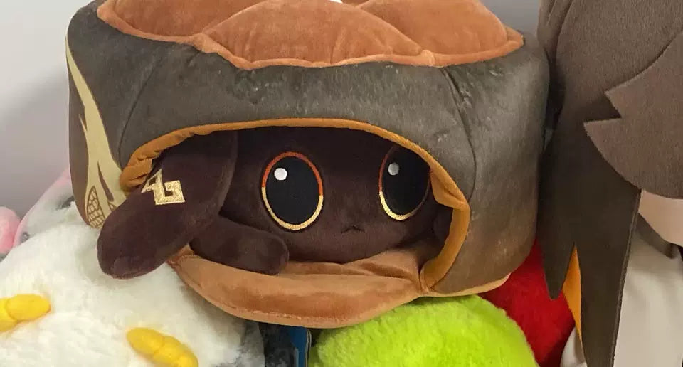 Genshin Impact Fan-Made Zhongli Cat Cake Plush