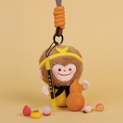 Sun Wukong plush charm with magnetic gourd