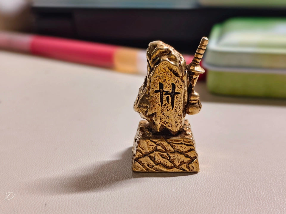 Where Winds Meet Fan-Made Boundary Stone 3D Metal Keycap