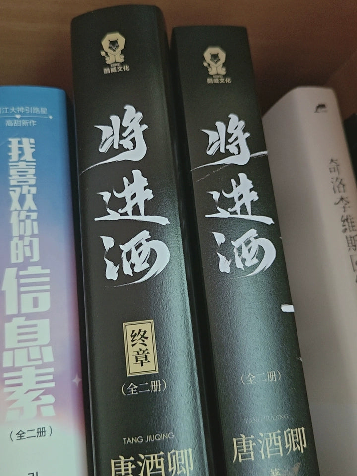 Ballad of Sword and Wine: Qiang Jin Jiu Chinese novels upper and final part spines