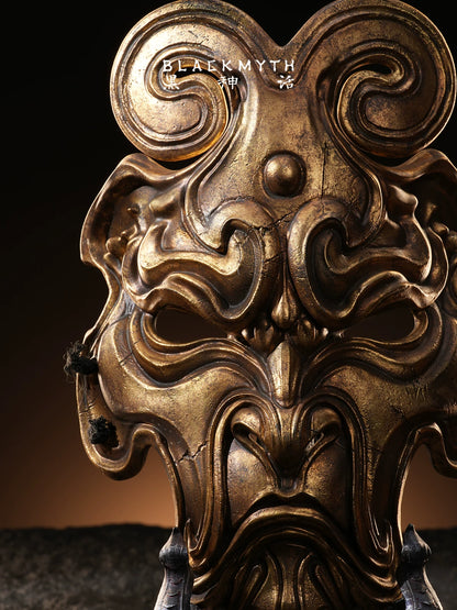 Black Myth: Wukong face mask collectible display detail