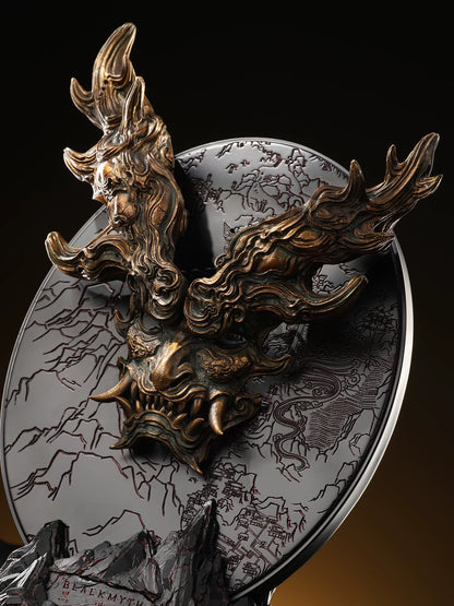 Black Myth: Wukong Cangfeng Beast Mask half-scale collectible antlers detail close-up