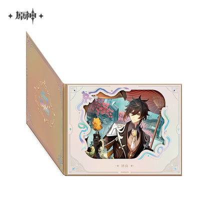 Official Genshin Impact Fated Day Character Fold-Out Window Shikishi