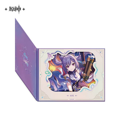 Official Genshin Impact Fated Day Character Fold-Out Window Shikishi