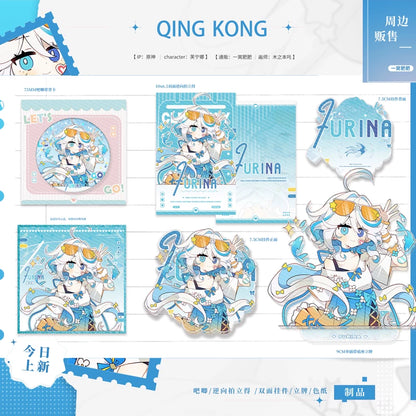 Genshin Impact Fan-Made Chibi Acrylic Stand & Art Card Collection