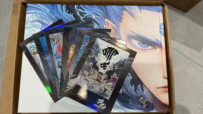 Ne Zha art book set back cover with several art cards