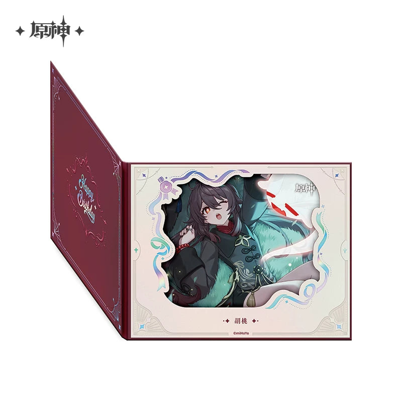 Official Genshin Impact Fated Day Character Fold-Out Window Shikishi