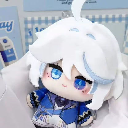 Genshin Impact Furina 10 cm cotton plush doll held in hand, front view