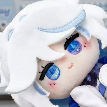 Genshin Impact Furina 10 cm cotton plush doll face and eye detail close-up