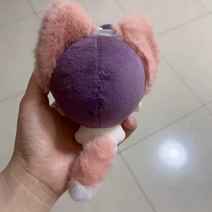 Love and Deepspace Animal-Ear plush doll purple hair with pink ears back view