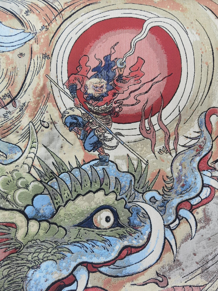 Official Black Myth: Wukong Wind Rises at Dusk Woven Throw Blanket