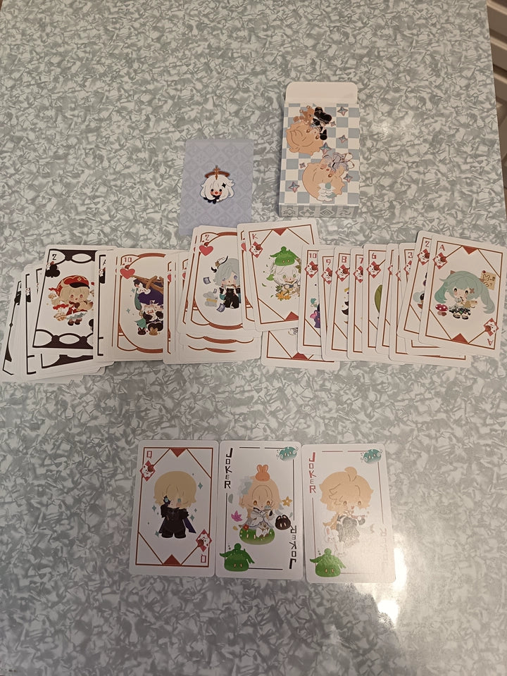 Genshin Impact Fan-Made Chibi Character Poker Card Deck