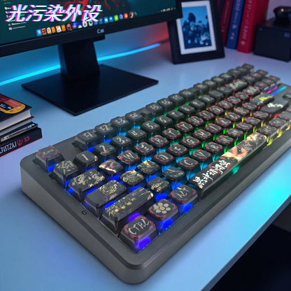 黑神话悟空主题键帽高颜值四面透光个性客制化热升华pbt键盘键帽