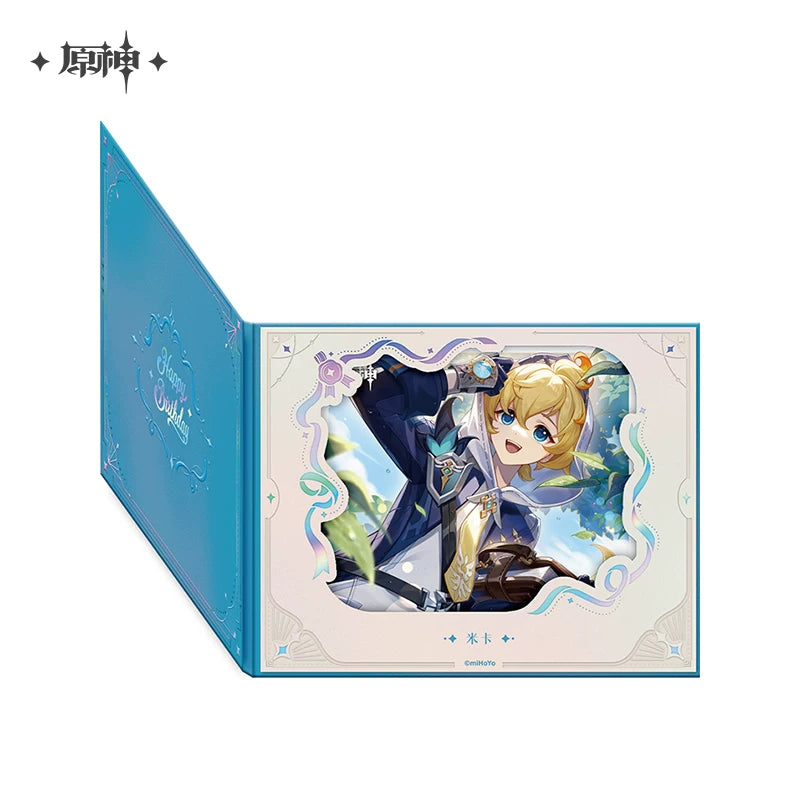 Official Genshin Impact Fated Day Character Fold-Out Window Shikishi