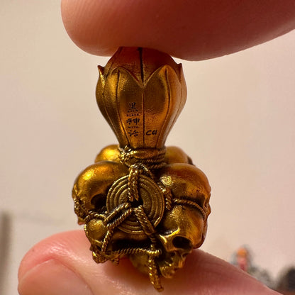 Official Black Myth: Wukong Five Ghosts Gourd Mini Incense Holder - Imitation Gilded Finish
