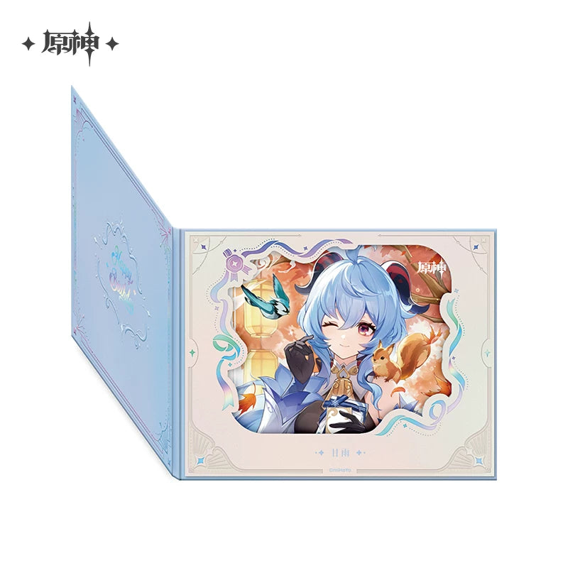 Official Genshin Impact Fated Day Character Fold-Out Window Shikishi