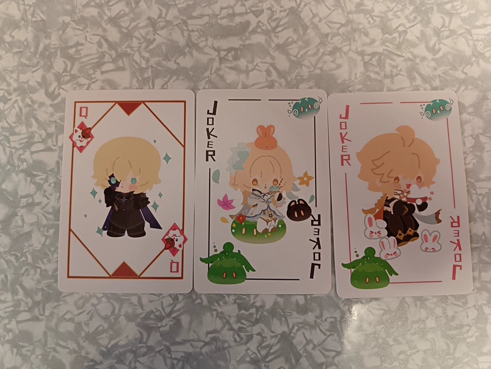 Genshin Impact Fan-Made Chibi Character Poker Card Deck