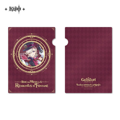【原神官方】2023年原神游戏艺术展系列徽章立牌文件夹 Genshin