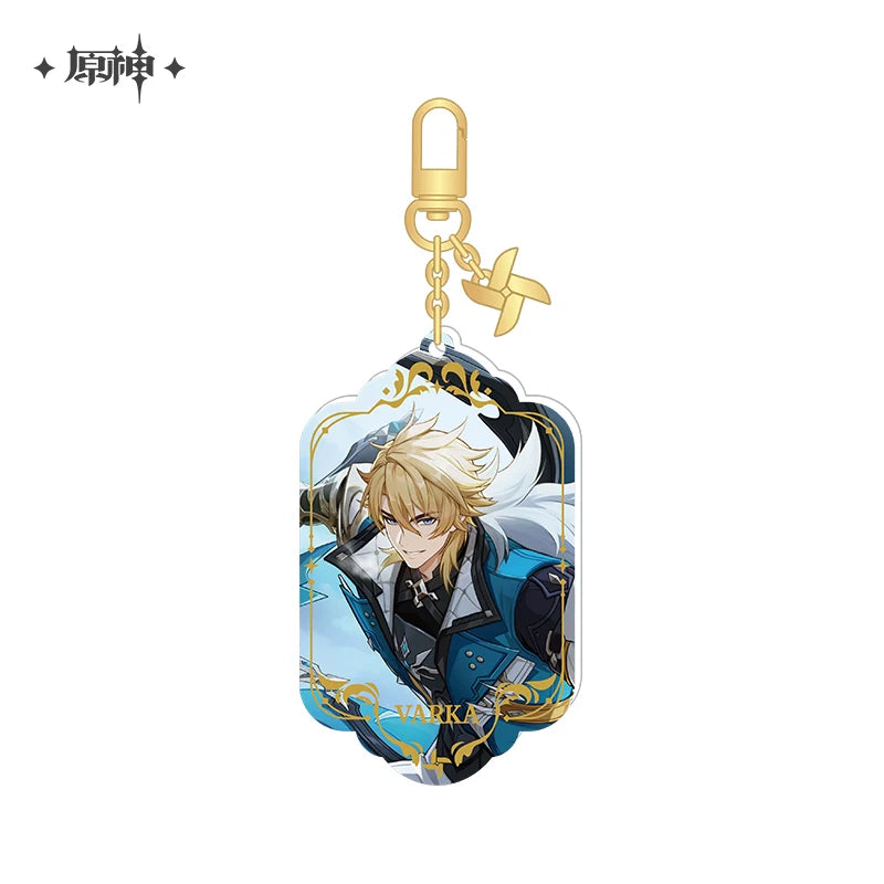 Official Genshin Impact Varka Windward Traveler Acrylic Charm & Shikishi Collection