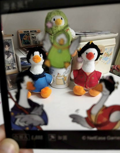 Official Where Winds Meet Spring Goose Trio Plush Charms