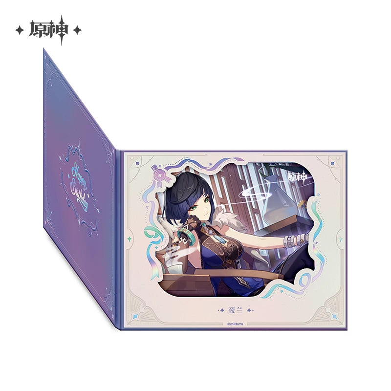 Official Genshin Impact Fated Day 2025 Fold-Out Window Shikishi