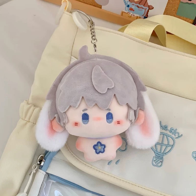 Love and Deepspace Animal-Ear plush doll gray hair with rabbit ears in ita bag