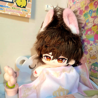 Genshin Impact Fan-Made Zhongli 20 cm Plush Doll with Skeleton