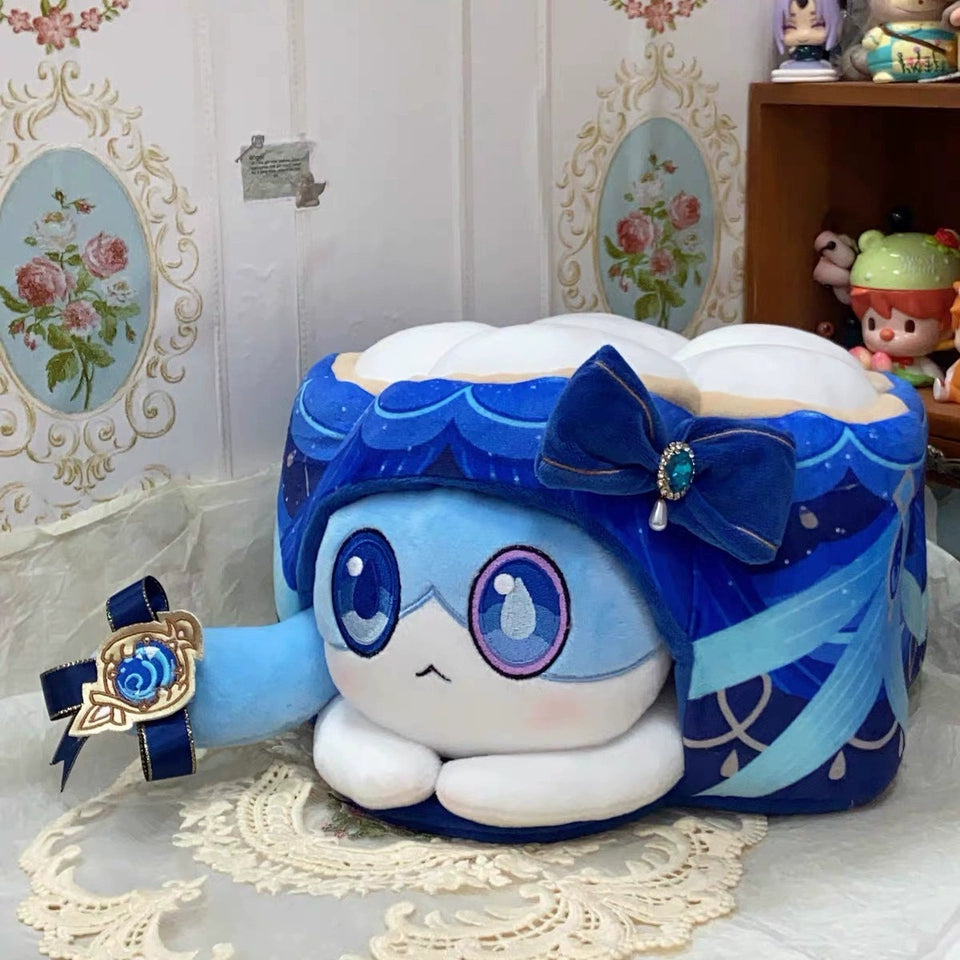 Genshin Impact Fan-Made Furina Cat Cake Plush
