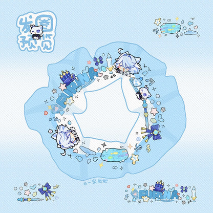 Genshin Impact Fan-Made Character Hair Scrunchie Collection