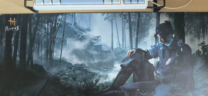 Official Where Winds Meet Black Gold or Bamboo Desk Mat