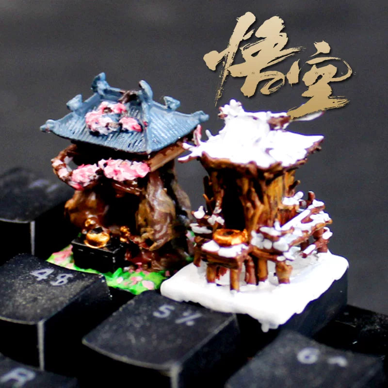 个性键帽黑神话悟空周边黑风山土地庙机械键盘客制化单个黑猴键帽