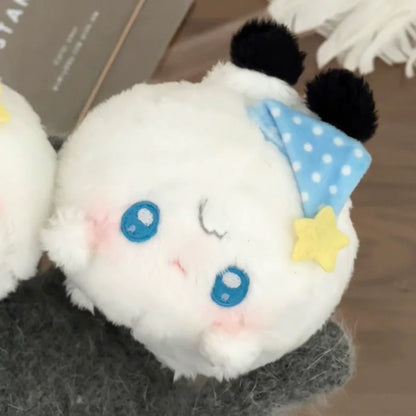 Love and Deepspace 3.15 inch animal plush charm white fluffy face with blue eyes