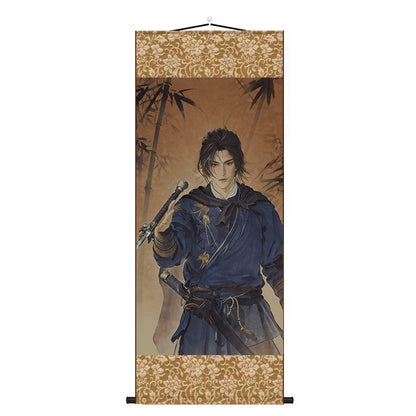 Myth of Empires: Jiang Yan, Zhao Guangyi, Jin Zhongyuan, Mobile Game Fan Merchandise, Silk Scroll Painting, Large Size Customization