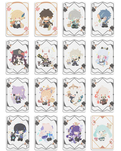 Genshin Impact Fan-Made Chibi Character Poker Card Deck