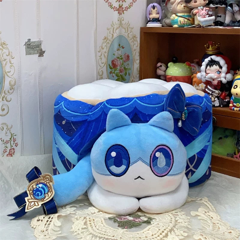 Genshin Impact Fan-Made Furina Cat Cake Plush