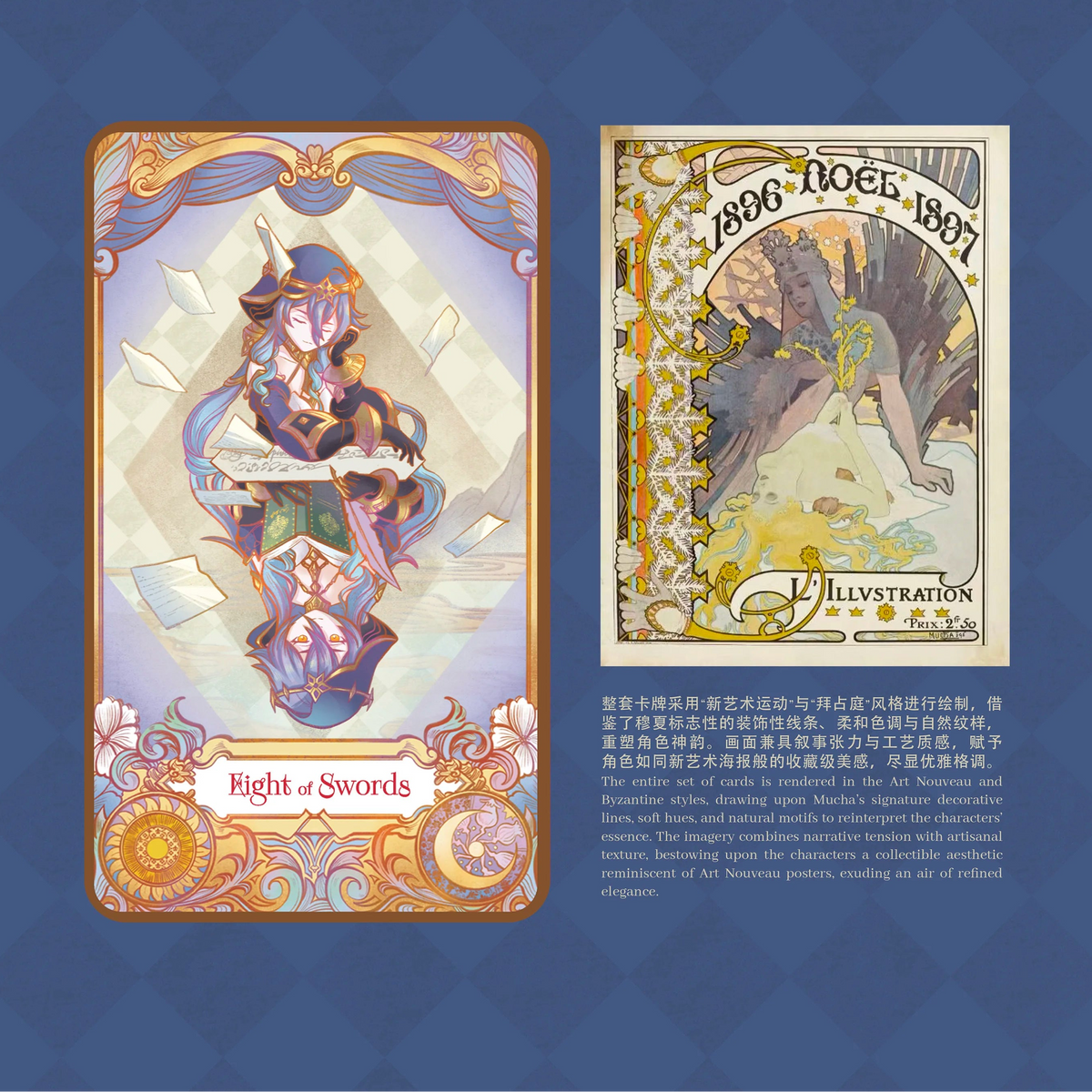 Genshin Impact Fan-Made 80-Card Standard Tarot Deck