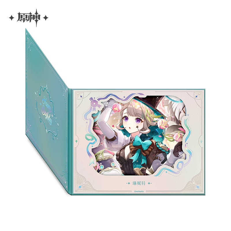 Official Genshin Impact Fated Day 2025 Fold-Out Window Shikishi